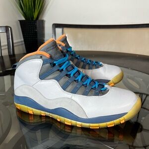Nike Air Jordan 10 Retro Bobcats Wolf Gray Shoes 11.5 Men's